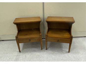 Pair Mid Century Kent Coffey End Table Night Stands