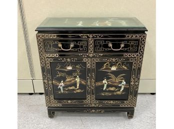 Chinoiserie Style Cupboard With Mother Pearl