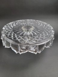 Shannon Of Ireland Leaded Crystal Cake Plate Rendezvous 24 Leaded Glass