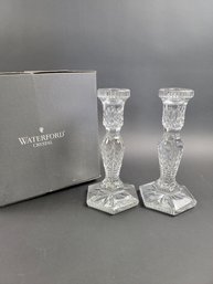 Waterford Hardwick 8.5 Inch Candlesticks In Box