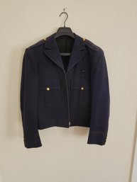 Allyn's Suit Shop Military Look Jacket - Small - Lining Is Ripped As Shown