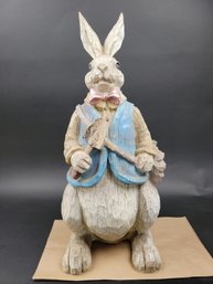Rabbit Gardener - Almost 2 Feet Tall - Not Wood - Heavier Plastic