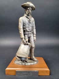 MICHAEL RICKER ROOSEVELT ROUGH RIDERS PEWTER STATUE #537 Of 1250, - 10 Inches