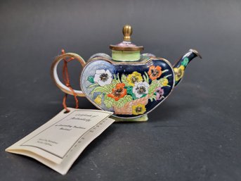Kelvin Chen No. 1114 Miniature Enamel Tea Pot  2000