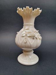 Belleek Cream Colored Capodimonte Style Vase