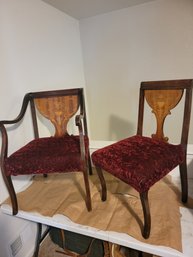 Pair Of Antique Chairs  - - His And Hers