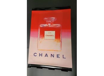 Super Rare Instore Advertising Poster Andy Warhol -Glossy 20x30 - Chanel -  Red To Pink