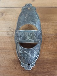 Antique Panama Tin Bike Emblem Badge