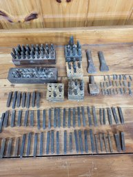 Lot Of Metal Letter And Number Punches