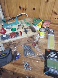 Wood Crate With Contents Box Lot Misc Items