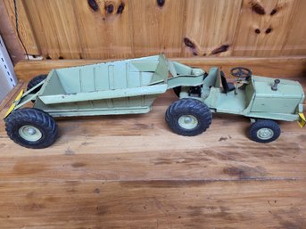 Vintage Metal Toy Dopke Model 1 Earth Mover 2 Piece