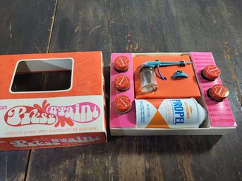 Vintage Badger Press-n-paint Spray Paint Kit Never Used Original Box