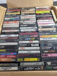 Box Lot Over 280 Music Cassett Tapes Rock-n-roll Music