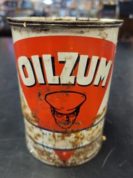 Vintage Oilzum Grease Can Full 1lb