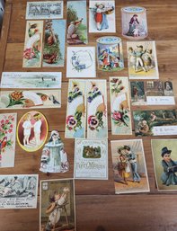 Lot Of Victorian Advertising Cards