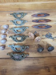 Lot Of Different Vintage Draw Pull Handles