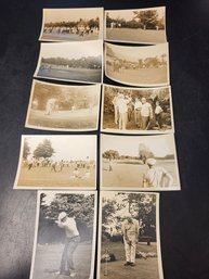 Vintage Photo Lot 10 Golf Photos 5' By 7'