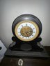 Marble Mantle Clock, No Back Door, Heat Activated Marble Mantle Clock, No Back Door, Heat Activated Pendulum, No Key, Not Working, Outside Escapement, Dirty W/ Mold, 19'Tx20.5'