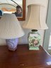 Pair Of Table Lamps, One Pottery, Both Modern