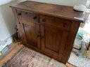 Pine 2 Drawer Server With 2 Door Lower Cabinet 37' Tall X 43' Wide X 17' Deep