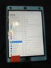 IPad 8th Generation, Software 14.2, M:A2428, 32GB, Screen Protector, Black/Blue Otter Box Case With Kick Stand; Cleaned To Original Factory Settings, Home Button, Battery Does Charge But No Charger Included