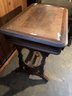 Victorian Black Walnut Table With 1 Drawer; Missing Velvet, Repairs Needed, 29' Tall X 35.5' Long X 22' Deep