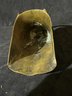 Large Brass Shoe, Shell Motif Buckle, Hole On Bottom & Tear On One Side, 11' Long X 5' Tall