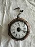 Rare Coach Clock With Double Case, Outer Copper Ca Rare Coach Clock With Double Case, Outer Copper Case, Fancy Design To In Case, No Name, Movement Marked 36538, No Key, Second Hand Loose, 4.5' Diameter