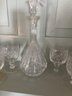 Libbey Decanter & (8) Goblets