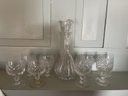 Libbey Decanter & (8) Goblets