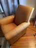 Ethan Allan Leather Arm Chair, Damaged