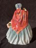 Royal Doulton Figurine 'Lady Charmian' Minor Chips Of Flowers, 8' Tall