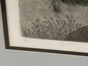 Etching 'Egret' 24/350, Signed Lower Right, Matted & Framed 15'x19'