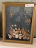 Lot Of (2) Shadow Box 3D Shell Art, Poor Condition, 15.5'x13.5' & 14.5'x18.5'