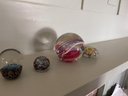 Colored Glass Paperweights