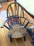 Brace Back Arm Chair, Rush Seat, Poor Condition