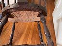 Brace Back Arm Chair, Rush Seat, Poor Condition
