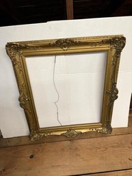 Picture Frame, Painted Gold, Inside Dimensions, 24'x27.5'