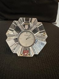 Orrefors, Sweden Clock, Crystal, 4' X 4'