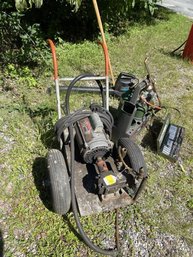 Cart With Engine To Power Washer, Motor  Missing Parts