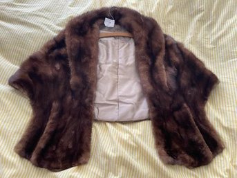 Fur Stole With Silk Lining