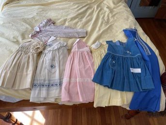 Lot Of (7) Baby Girl Dresses