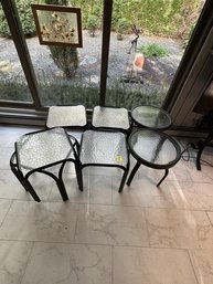 Lot Of (7) Outdoor End Tables