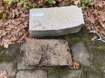 Lot Of (2) Granite Blocks, 17' & 12' Long