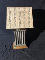 Table Lamp, 20 Section Candle Mold, With Shade, Electrical Drilled Through Bottom
