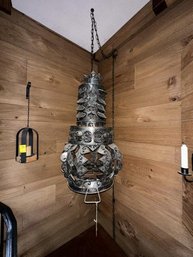 Lamp; Hanging, Metal Electric 33' Tall