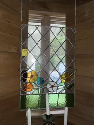 Stained Glass Window, Flower, 24'x16'