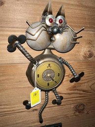 Lodge Cat Clock