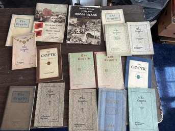 Lot Of Pamphlets, Magazines, The Cryptic Graduation Books, 1920's South Kingstown HS