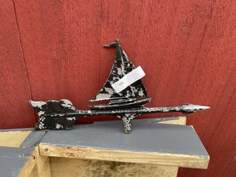 Sailboat Weather Vane With No Stand